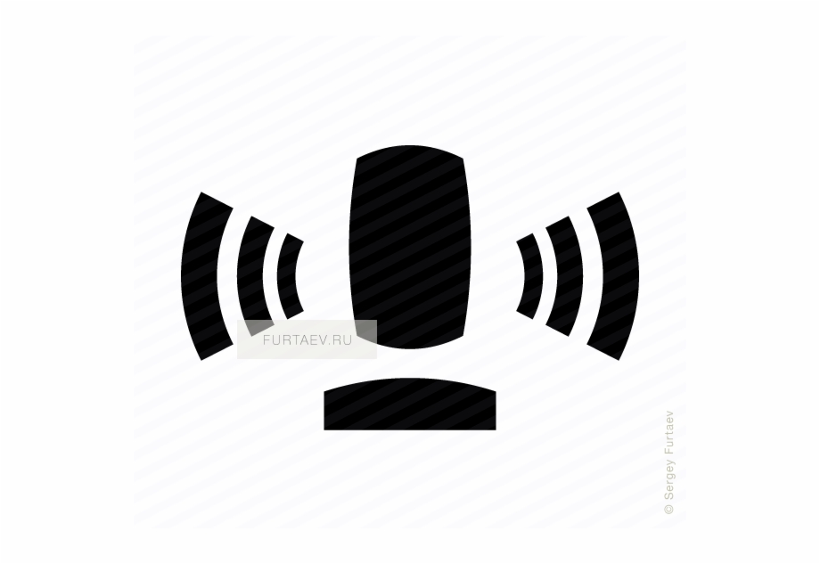 920x633 Vector Icon Of Wireless Signal Going From Microphone