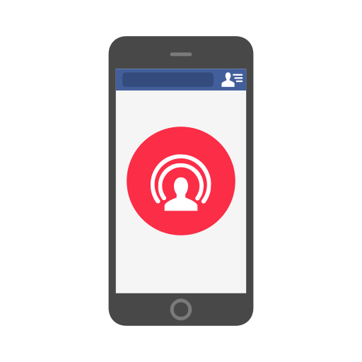 512x512 Facebook, Facebook Live, Live, Livestream Icon
