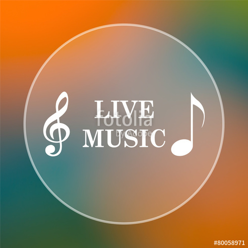 500x500 Live Music Icon Stock Photo And Royalty Free Images On Fotolia