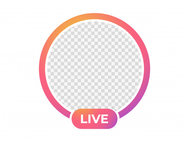 626x469 Live Stream Icon Frame For Photo Vector Premium Download