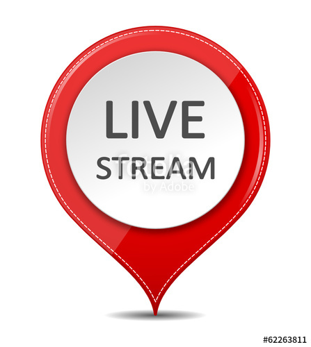 447x500 Livestream Icon Rot Stock Image And Royalty Free Vector