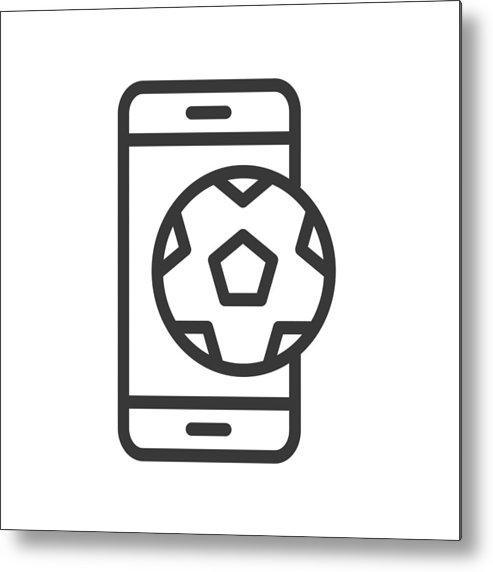 493x572 Football Or Soccer On Mobile Screen, Application Or Live Streaming