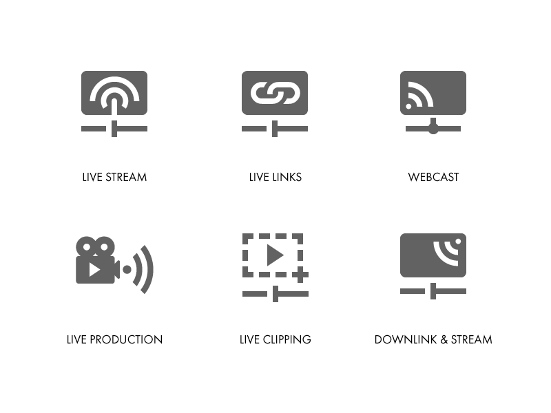 800x600 Video Streaming Icons