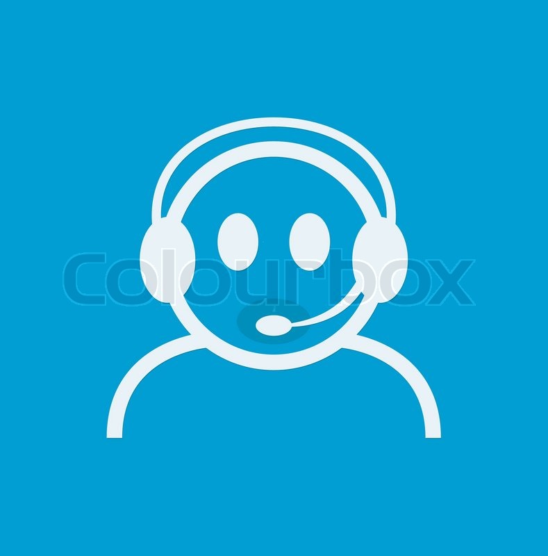 789x800 Headset Contact Live Help Support Icon Stock Vector Colourbox