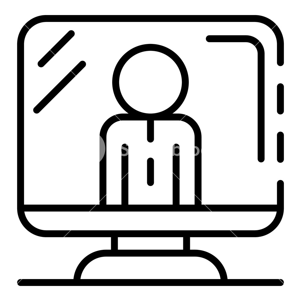 1000x1000 Live Video Blog Icon Outline Live Video Blog Vector Icon For Web