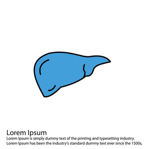 490x490 Vector Liver Icon