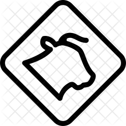 256x256 Livestock Icon Of Line Style