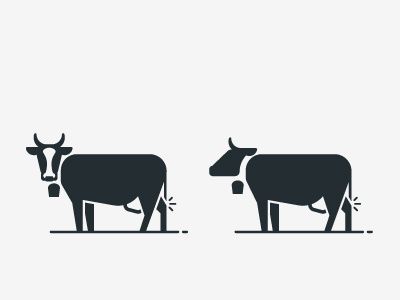 400x300 Cow Icons Symbols Pictograms Animal Shraitie Tats Cow