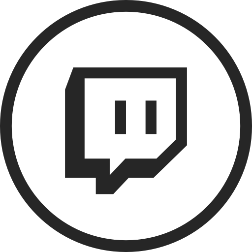 512x512 Circle, Live, Livestream, Media, Social, Social Media, Twitch Icon