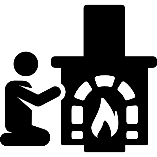 512x512 Chimney, Living Room, Humanpictos, Furniture And Household, People