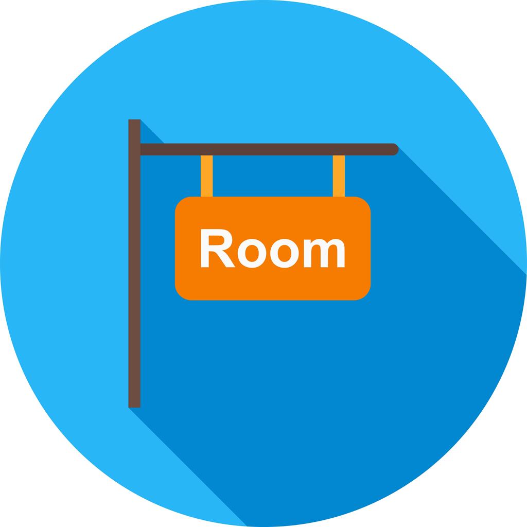 1024x1024 Rooms Sign Flat Shadowed Icon