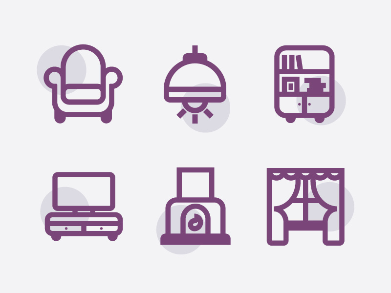 800x600 Living Room Icons