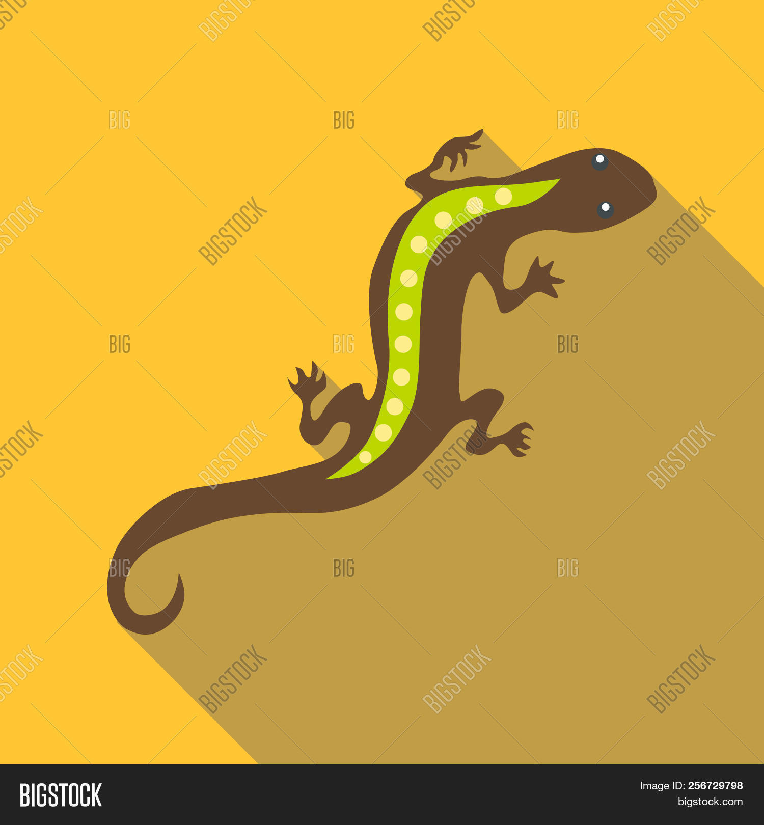 1500x1620 Stripped Lizard Icon Flat Illustration Of Stripped Image