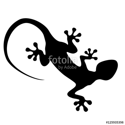 500x500 Vector Lizard Icon Isolated On White Stock Image And Royalty Free