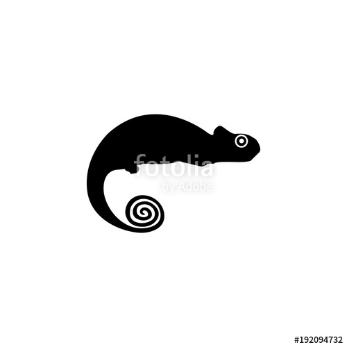 500x500 Silhouette Of A Lizard Icon Element Of Pet For Mobile Concept