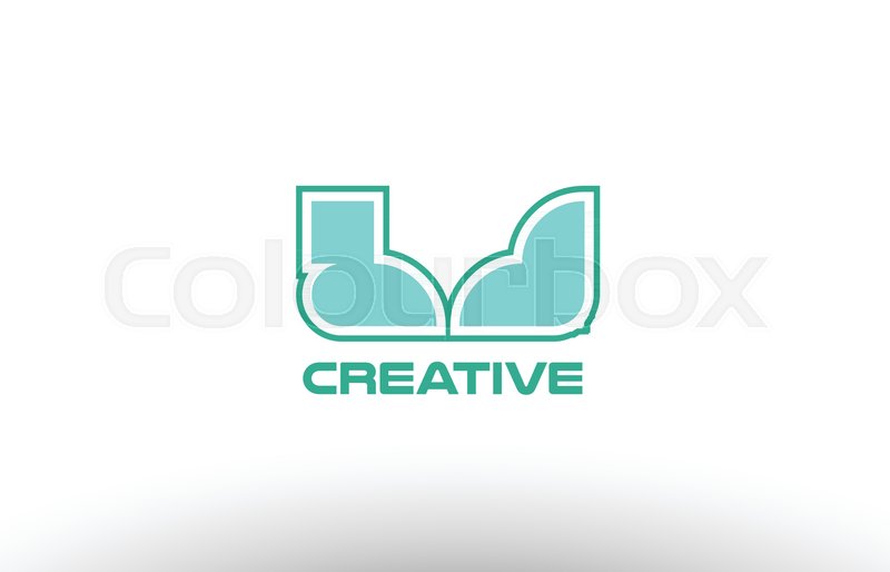 800x514 Joint Joined Letter Combination Green Stock Vector Colourbox