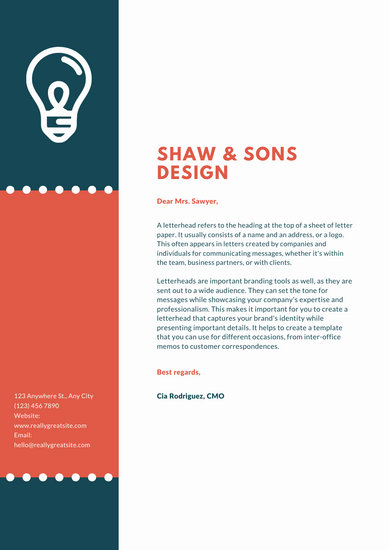 389x550 Colorful Icon Official Letterhead