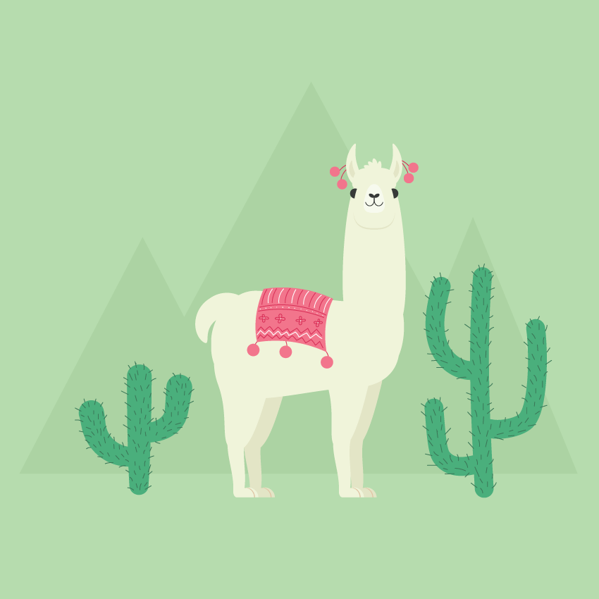 850x850 How To Create A Llama Illustration In Adobe Illustrator Design