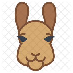256x256 Llama Icon Of Colored Outline Style