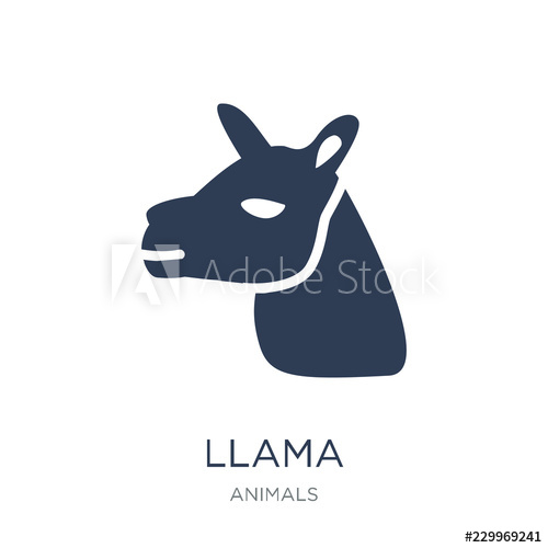 500x500 Llama Icon Trendy Flat Vector Llama Icon On White Background