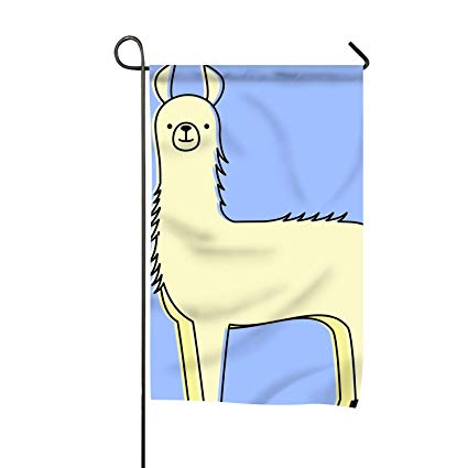 425x425 Cecil Rob Peruvian Llama Isolated Icon Garden Flag