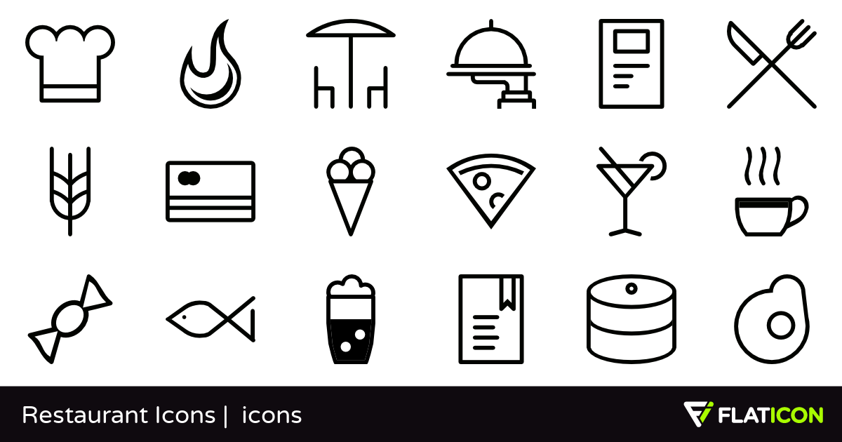 1200x630 Restaurant Icons Free Icons