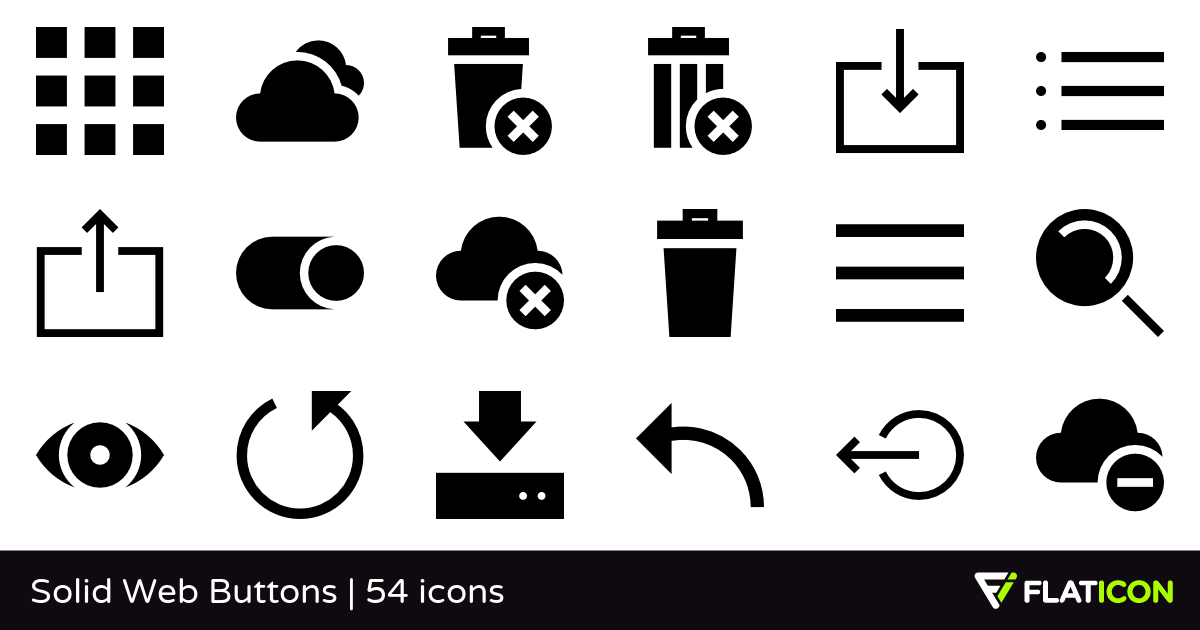 1200x630 Solid Web Buttons Premium Icons