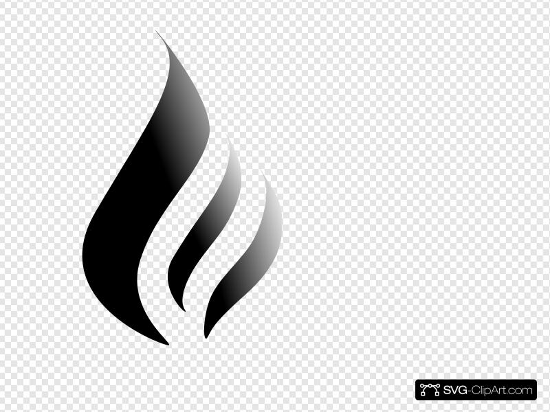 800x600 Bampw Flame Logo Clip Art, Icon