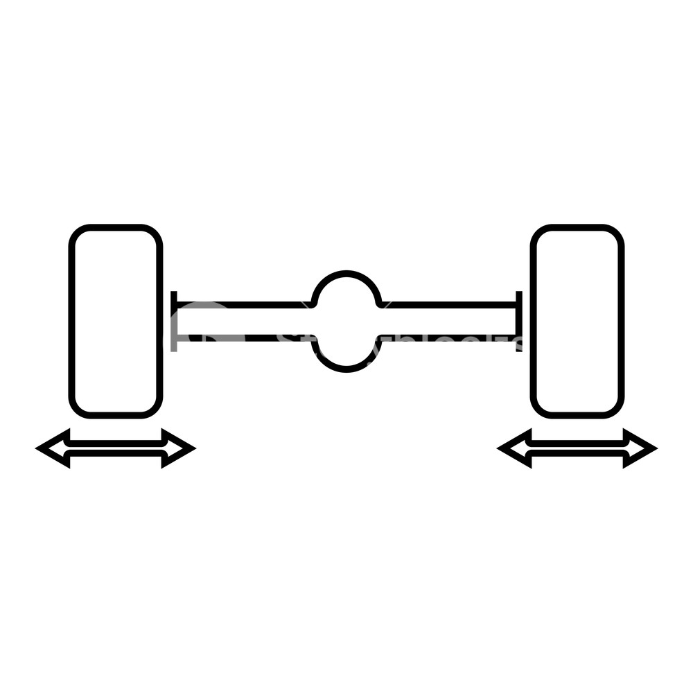 1000x1000 Fix Car Wheels Computer Wheel Balancer Icon Black Color Vector