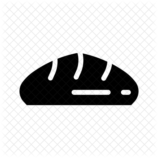 512x512 Loaf Bread Icon Of Glyph Style