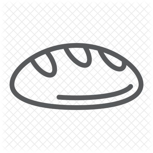 512x512 Loaf Bread Icon Of Line Style