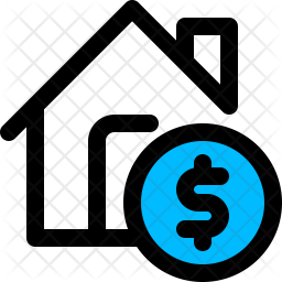 256x256 Home Loan Icon Of Colored Outline Style