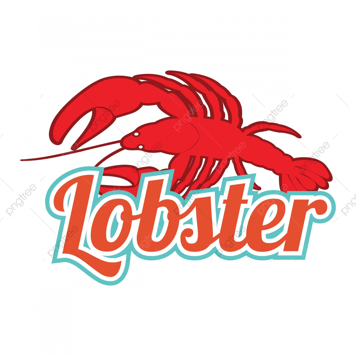1200x1200 Abstract Font With Red Lobster Icon, Red, Lobster, Food Png