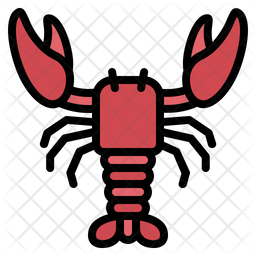 256x256 Lobster Icon Of Colored Outline Style