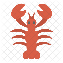 256x256 Lobster Icon Of Flat Style