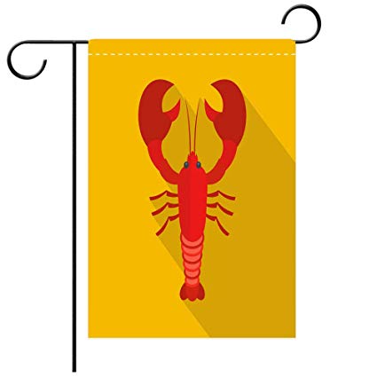 425x425 Beicici Double Sided Premium Garden Flag Lobster Icon