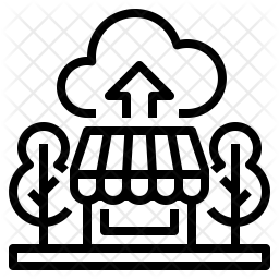 256x256 Local Business Icon Of Line Style