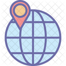 256x256 Global Localization Icon Of Colored Outline Style