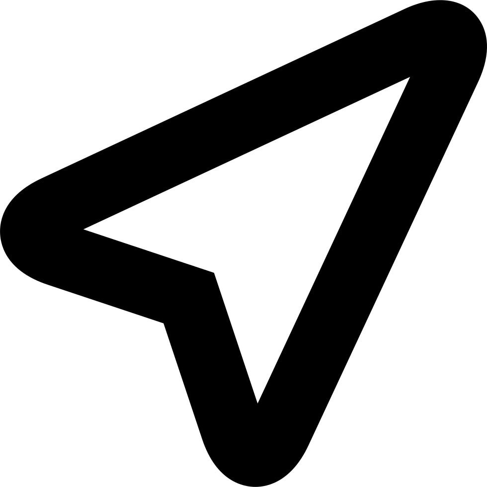 980x980 Location Arrow Outline Png Icon Free Download