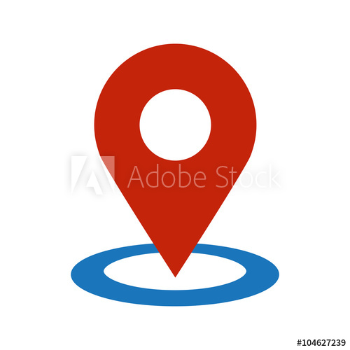 500x500 Location Geo Pin Arrow Vector Icon