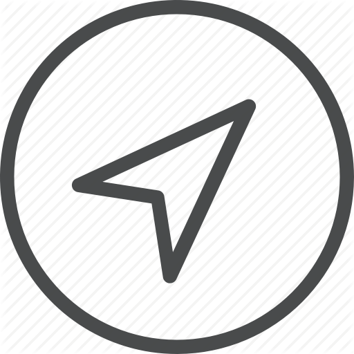 512x512 Arrow, Crcle, Direction, Gps, Location, Navigation Icon
