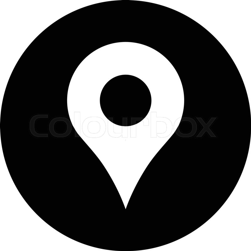 800x800 Location Pin Vector Icon Stock Vector Colourbox