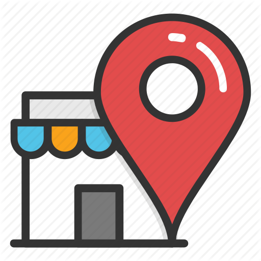 512x512 Location Map Pin, Market Location Pin, Marketplace Map Pointer