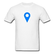 190x190 Location Icon Blue Men's T Shirt Spreadshirt