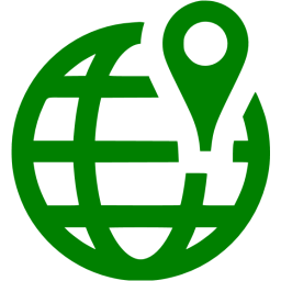Green Worldwide Location Icon 256x256 Green Worldwide Location Icon