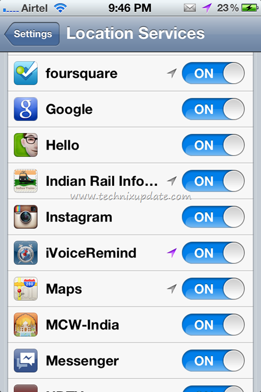 512x768 Remove Location Services Arrow Icon In Iphone Status Bar Apps To Use