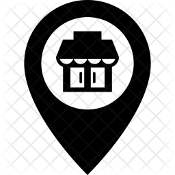 256x256 Store Location Icon Of Glyph Style