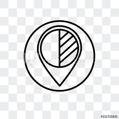 500x500 Location Icon Isolated On Transparent Background Modern