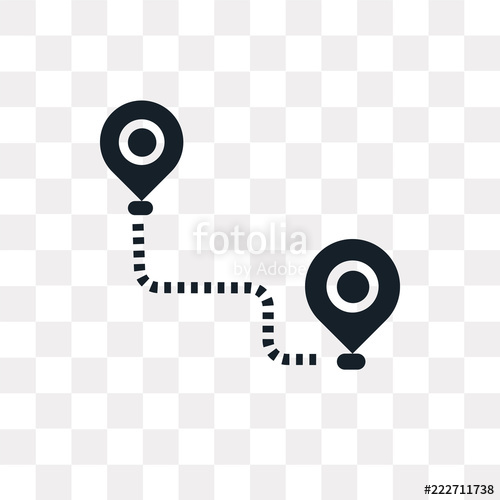 500x500 Location Icon On Transparent Background Modern Icons Vector