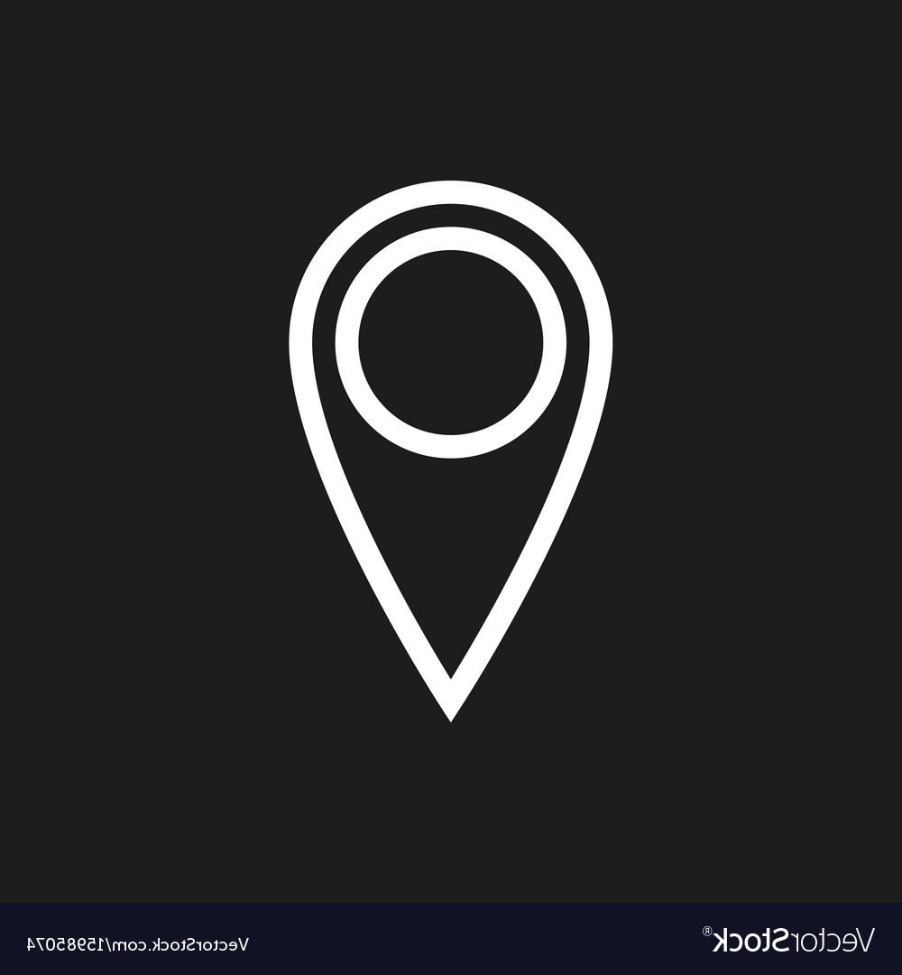 Location Icon White